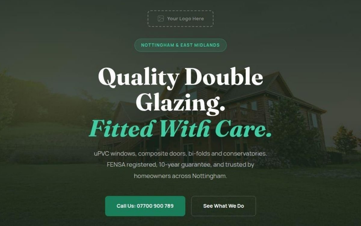 Hyper Glazing - Example double glazing website by Hyperlinked