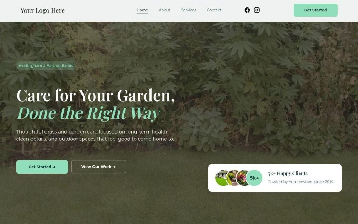 Hyper Landscape - Example landscaper website by Hyperlinked